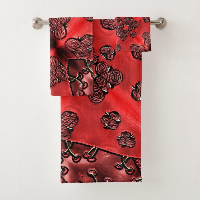 Conjunto De Toalhas Cranberry Bazaar  (Insitu)