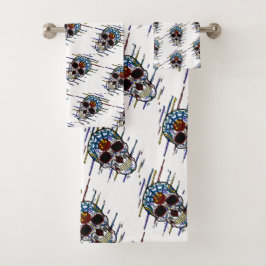 Conjunto De Toalhas crânio