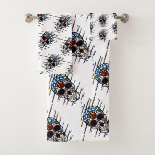 Conjunto De Toalhas crânio