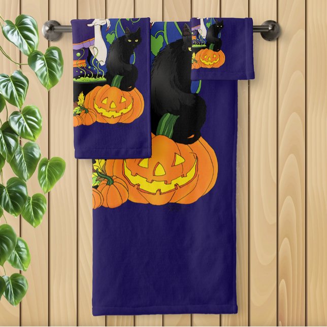 Conjunto De Toalhas Crânio de Açúcar de Bruxas do Halloween (Criador carregado)