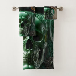 Conjunto De Toalhas Crânio e Flores