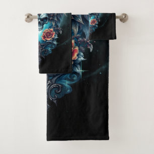 Conjunto De Toalhas Crânio impressionante e realista,