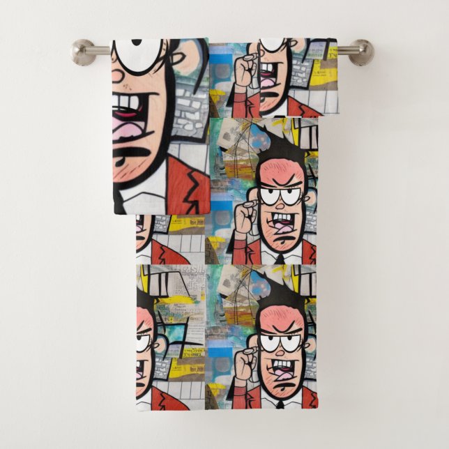 Conjunto De Toalhas Cranky Man (Insitu)