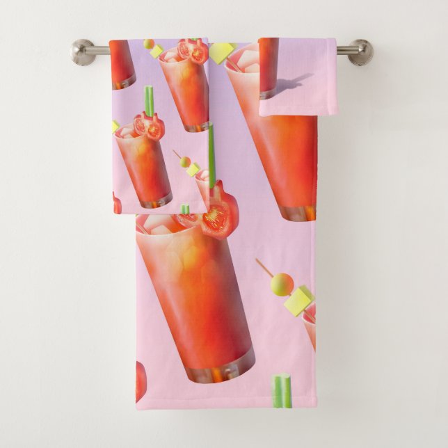 Conjunto De Toalhas Creative Bloody Mary Cocktail (Insitu)