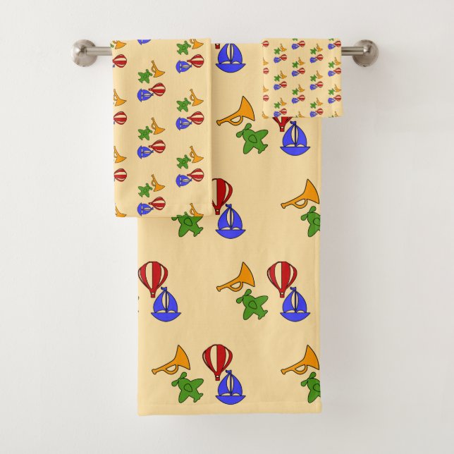 Conjunto De Toalhas Creme de Crianças de Coleção de Brinquedos (Insitu)