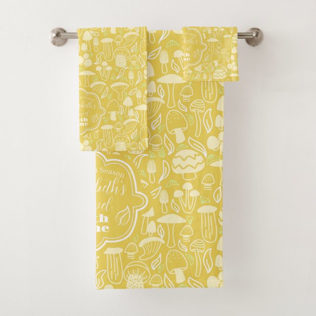 Conjunto De Toalhas Creme de mostarda (Insitu)