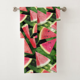 Conjunto De Toalhas Criação de Padrão de Melancia 5