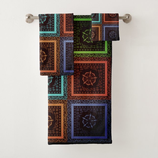 Conjunto De Toalhas Crie Seu Próprio Padrão Invisível. Repetição verif (Insitu)