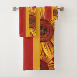 Conjunto De Toalhas Crimson Dourado