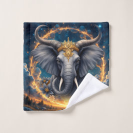 Conjunto De Toalhas Crowned Guardian of the Celestial Gate the elefant
