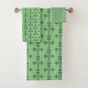 Conjunto De Toalhas Cruz cristã típica