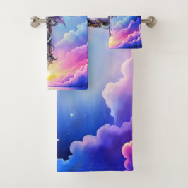 Conjunto De Toalhas Cruz de Lótus Celestial