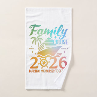 Conjunto De Toalhas Cruzeiro em Família 2026 Tropical Colorido