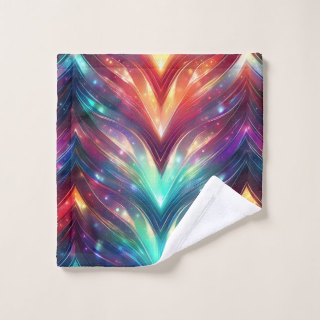 Conjunto De Toalhas Crystal Chevron (Pano de lavar)