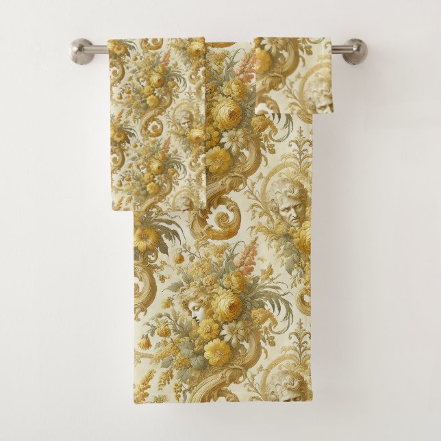 Conjunto De Toalhas Culpa do Dourado - Vitoriano Gótico (Insitu)