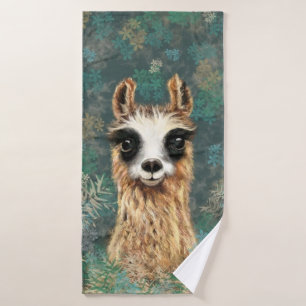 Conjunto De Toalhas Curioso Baby Llama - Cute