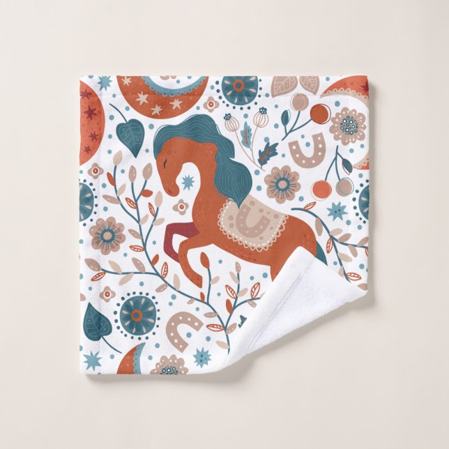 Conjunto De Toalhas Cuta de Cavalo Escandinavo (Pano de lavar)