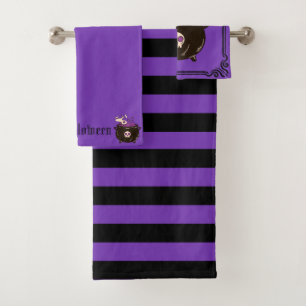 Conjunto De Toalhas Cute Halloween Culdron assustador