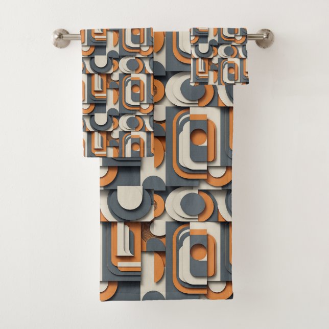 Conjunto De Toalhas Cute minimalist tiled pattern  (Insitu)