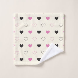 Conjunto De Toalhas Cute Simple Heart Pattern