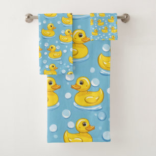 Conjunto De Toalhas Cute Yello - Patos de borracha