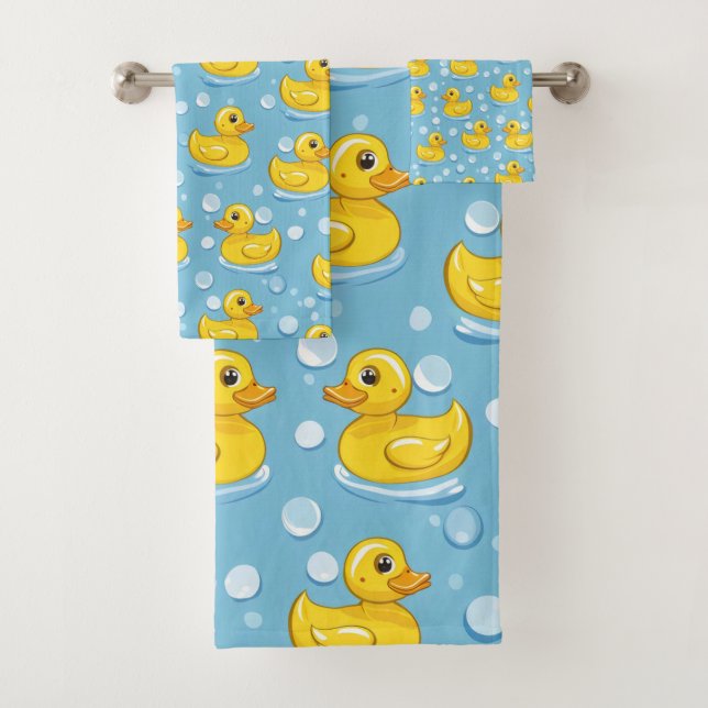 Conjunto De Toalhas Cute Yello - Patos de borracha (Insitu)