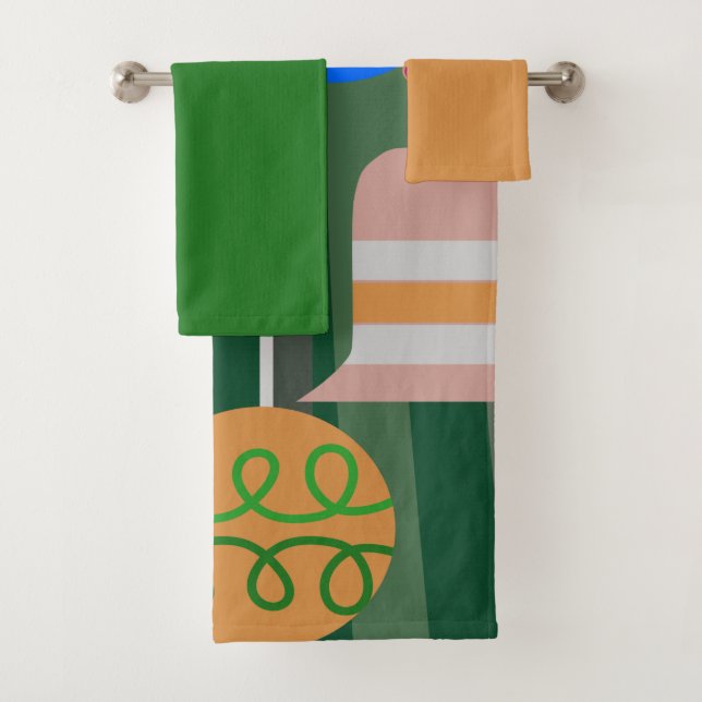 Conjunto de Toalhas da Banheira de Árvore de Natal (Insitu)