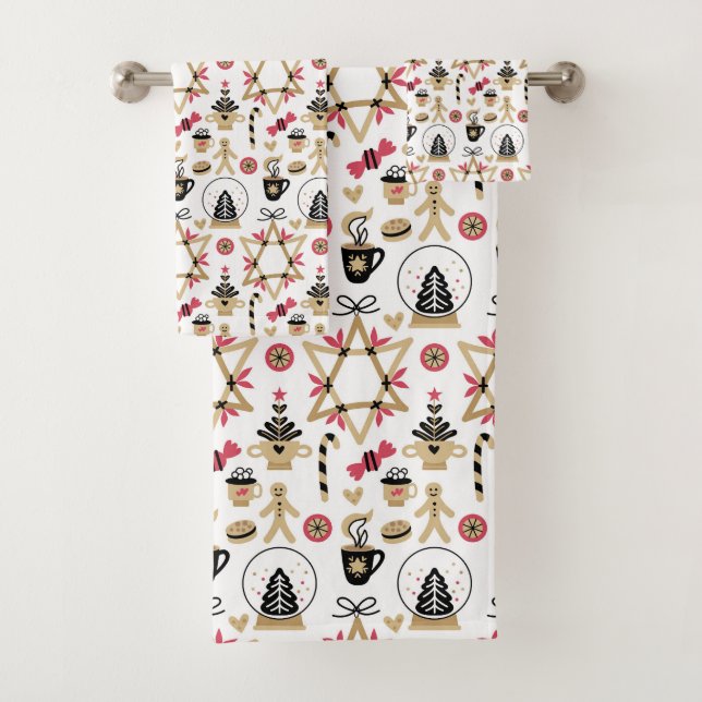 Conjunto de Toalhas da Banheira de Natal (Insitu)