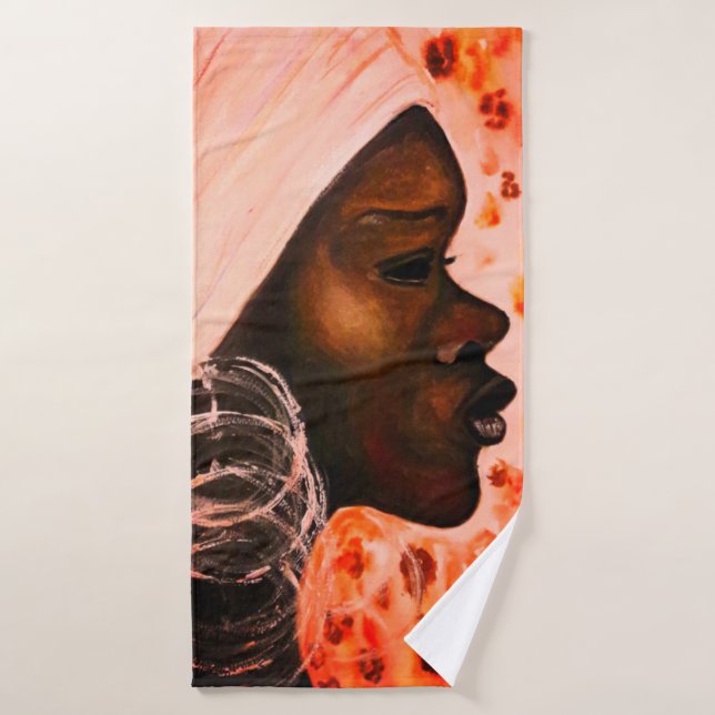 Conjunto de Toalhas da Mulher Bonito Africana (Toalha de Banho)