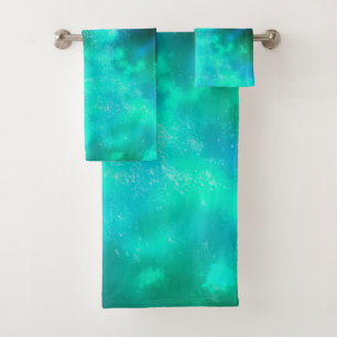 Conjunto de Toalhas da Noite do Sky Emerald
