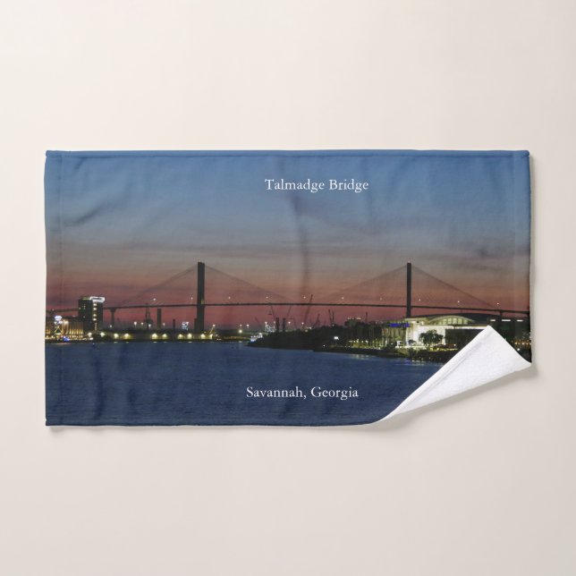 Conjunto de toalhas da ponte Talmadge (Toalha de mão)