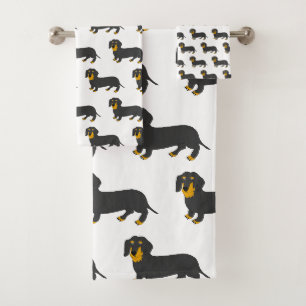 Conjunto De Toalhas Dachshund Design