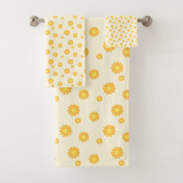 Conjunto De Toalhas Daisy Yellow