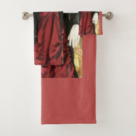 Conjunto De Toalhas Dama gótica sem cabeça decorada de Halloween