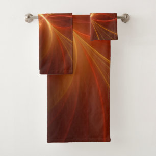 Conjunto De Toalhas Dançar Com A Arte Fractal Moderna Abstrato