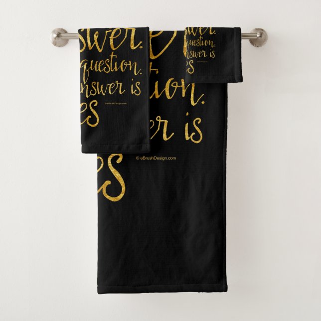 Conjunto De Toalhas Dançar Não É A Resposta (Insitu)