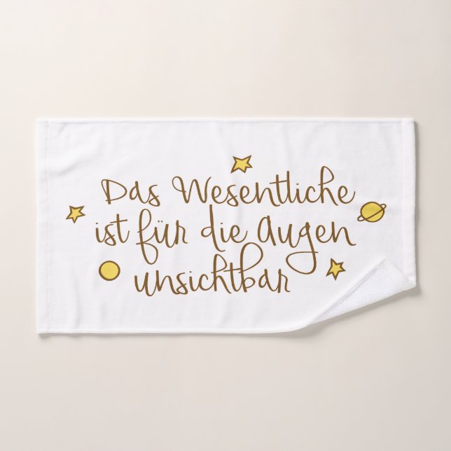 Conjunto De Toalhas Das Wesentliche ist für die Augunsichtbar (Toalha de mão)