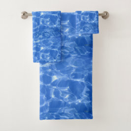 Conjunto de Toalhas de Água do Oceano Azul