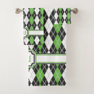 Conjunto de Toalhas de Argyle Retro