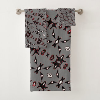 Conjunto de Toalhas de Arte de Linha Nativa da Cin