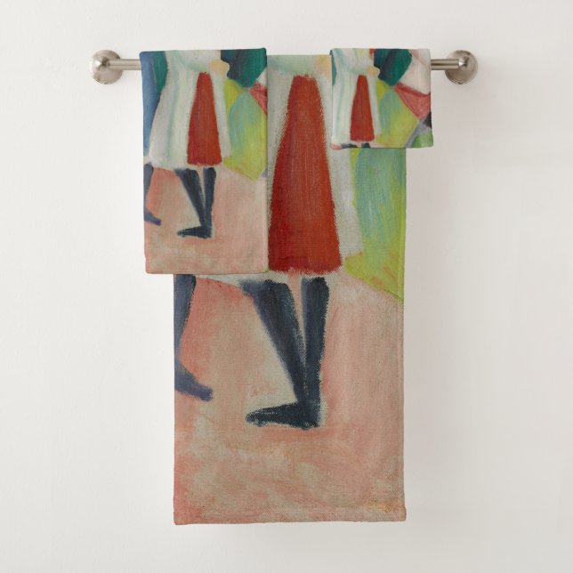 Conjunto de toalhas de arte "Três raparigas" (Insitu)