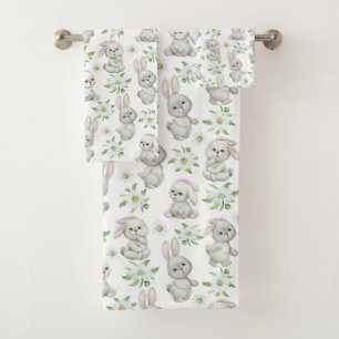 Conjunto de Toalhas de Bandas de Bunnies de Pásco