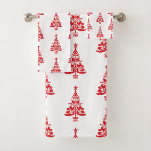 Conjunto de toalhas de banheira de Natal escandina