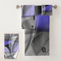 Conjunto de Toalhas de Banheiro Abstrato Casa Lava