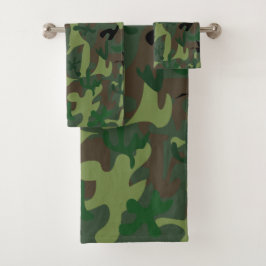 Conjunto de Toalhas de Banheiro Camo