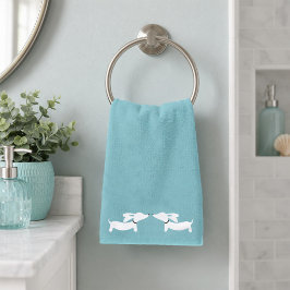 Conjunto de Toalhas de Banheiro Dachshund | 3 Peça