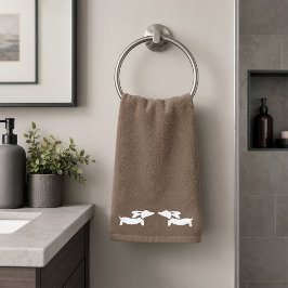 Conjunto de Toalhas de Banheiro Dachshund | 3 Peça