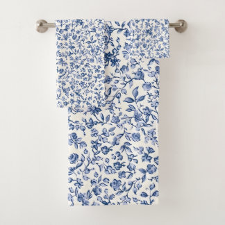 Conjunto de Toalhas de Banheiro Floral