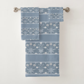 Conjunto de Toalhas de Banheiro Floral Vintagem Da