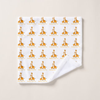 Conjunto de Toalhas de Banheiro Girafa Fofa